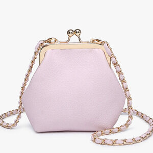 Cleo Coin Pouch Crossbody Clutch Ballet Pink